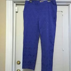 Above ankle royal blue pants by Ellen Tracy